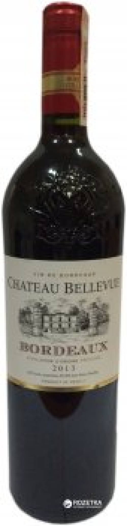 Вино Chateau Bellevue Bordeaux 2013 червоне сухе, 0,75л