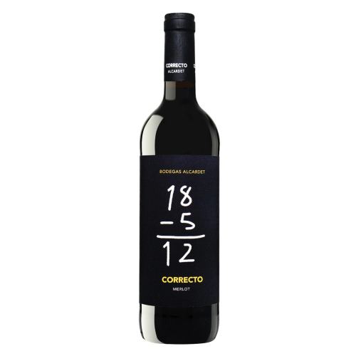 Вино Correcto Merlot червоне сухе 13% 0,75л