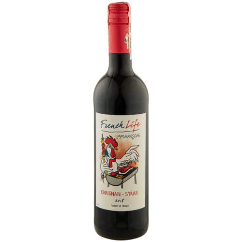 Вино French Life Carignan-Syrah червон напівсухе 12,5% 0,75л