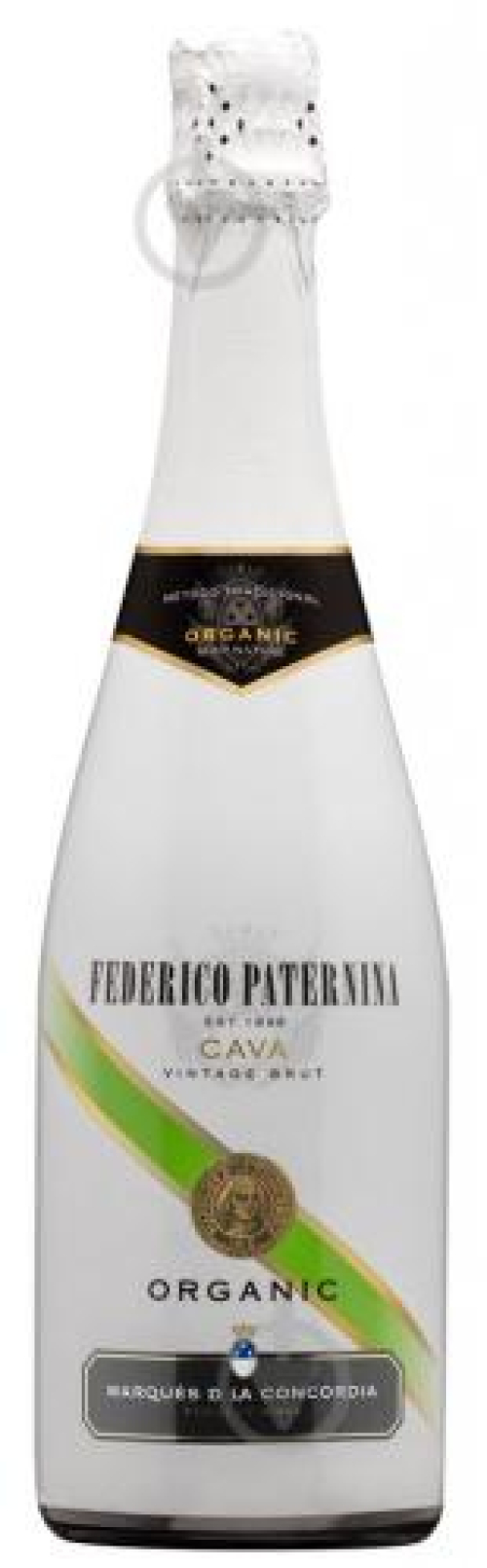 Вино ігристе Paternina Cava Brut Organic біле 11,5% 0,75л