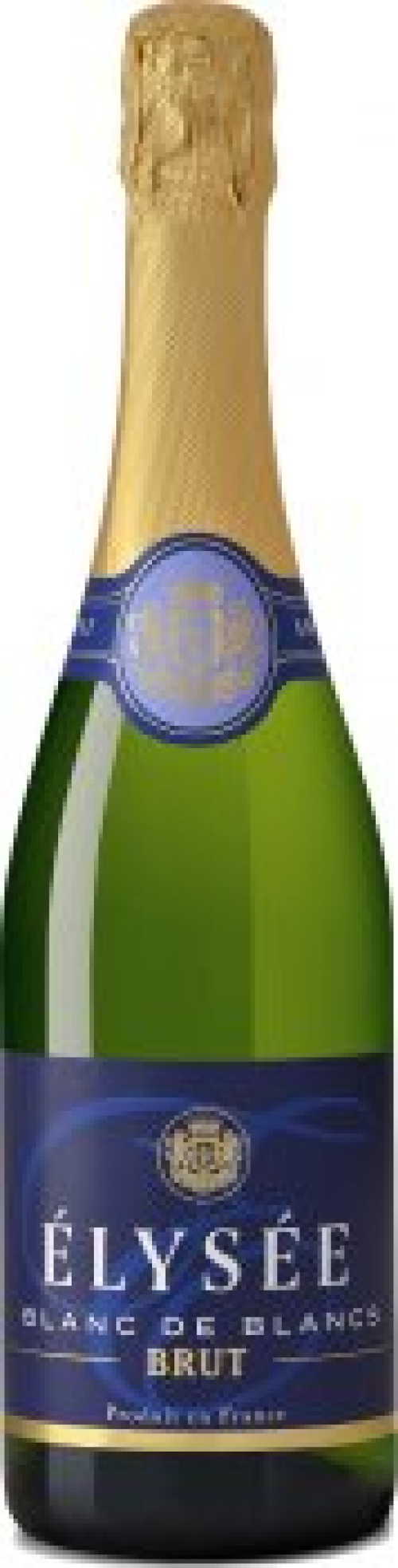 Вино ігристе Elysee Blanc De Blancs Brut біле брют 0.75л 10.5% (3438931003369)