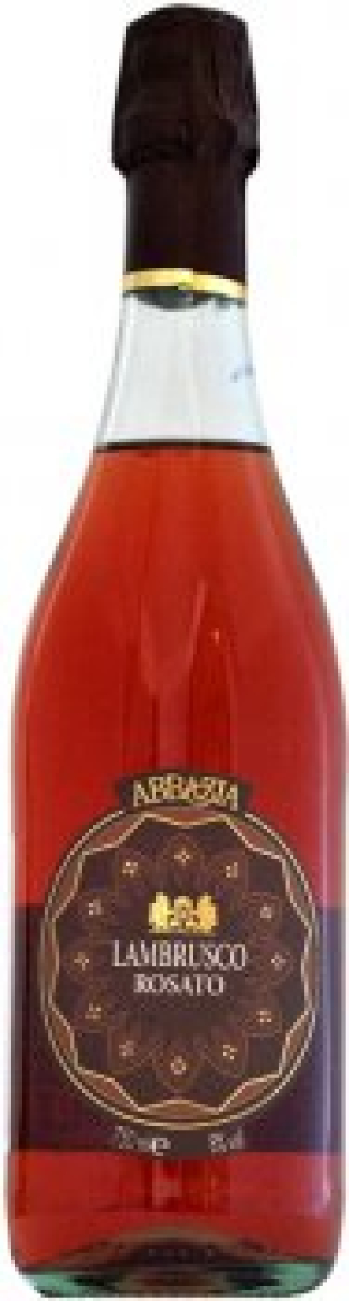 Вино игристое Abbazia Lambrusco Rosato розовое полусухое 0.75л 8% (8001592000784_8001592005390) 