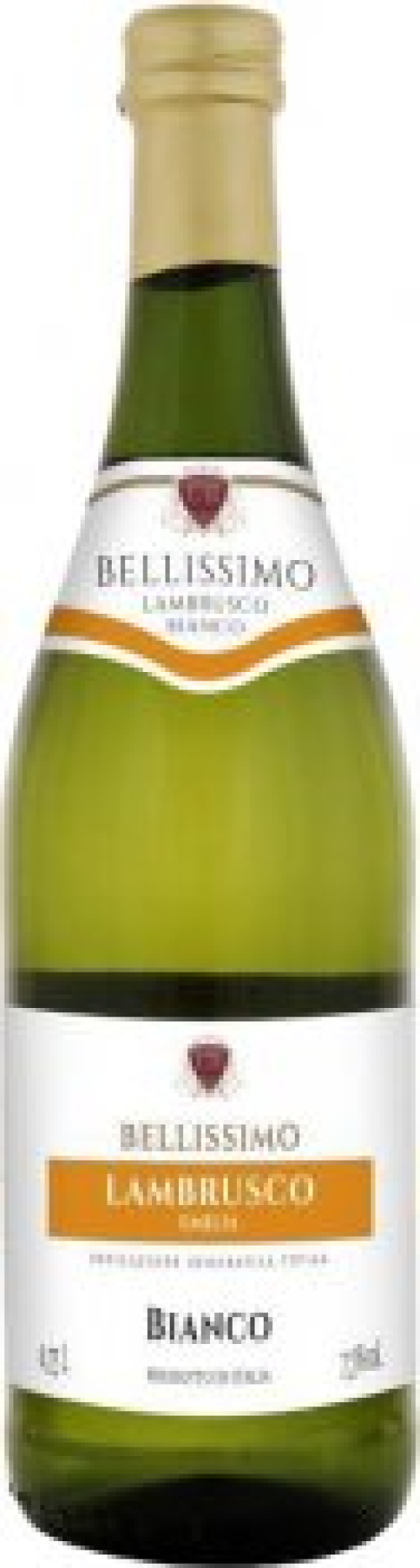 Вино игристое Bellissimo Lambrusco Bianco белое полусладкое 0.75л 8.5% (8594045650877) 