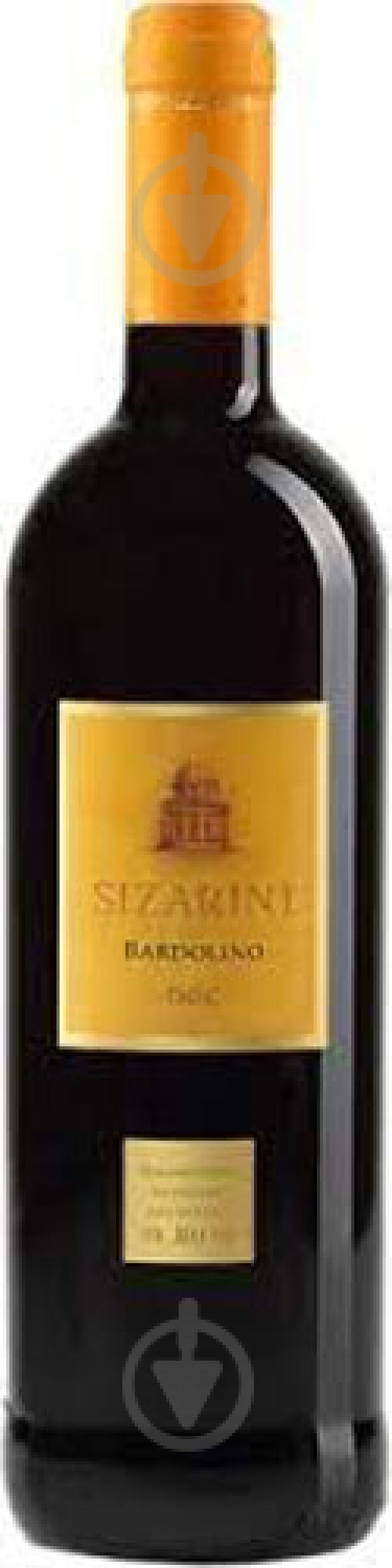 Вино Sizarini Bardolino DOC червоне сухе 11,5% 0,75л