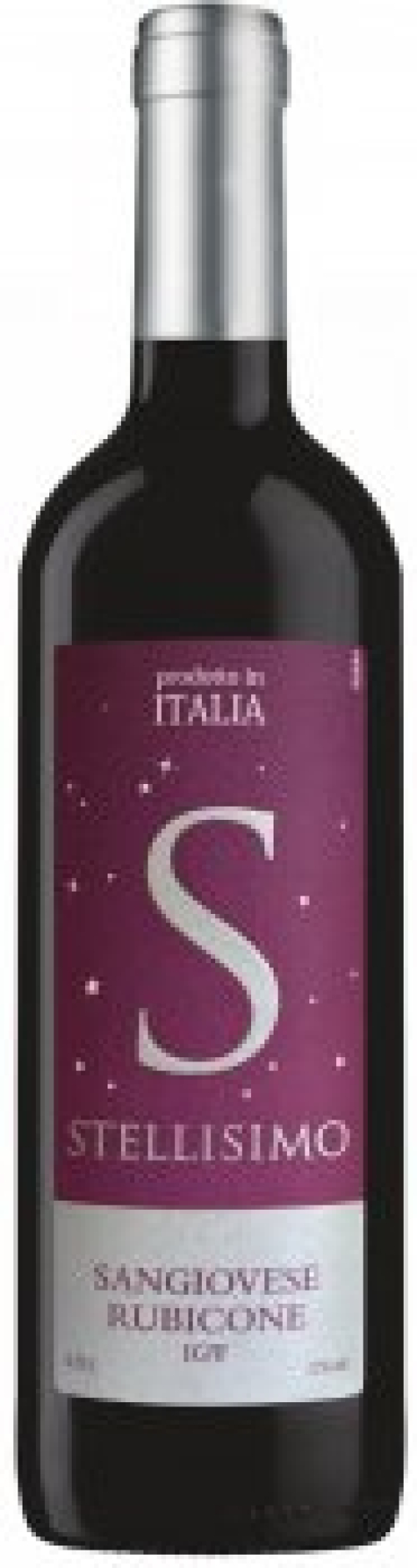 Вино Stellisimo Sangiovese Rubicone червоне сухе, 0,75л