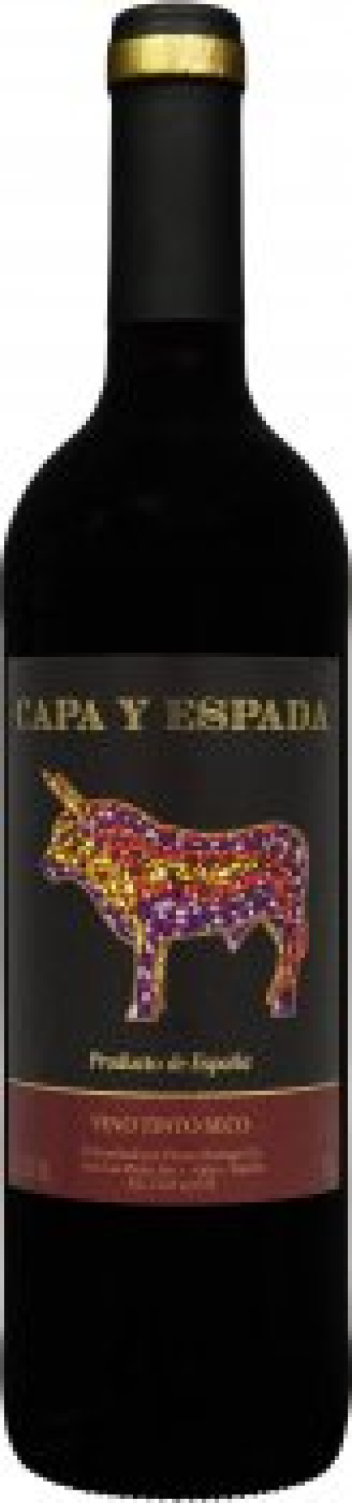 Вино Vinos & Bodegas Capa y Espada Vino tinto seco червоне сухе 0.75л 11% (8429531013198)