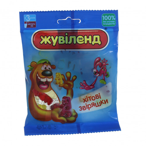 Вироби кондитерські Сластики Хітові звіряшки Жувіленд м/у 85г