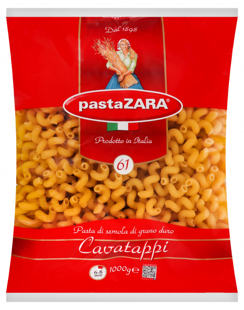 Вироби макаронні Cavatappi №61 Pasta Zara м/у 1кг