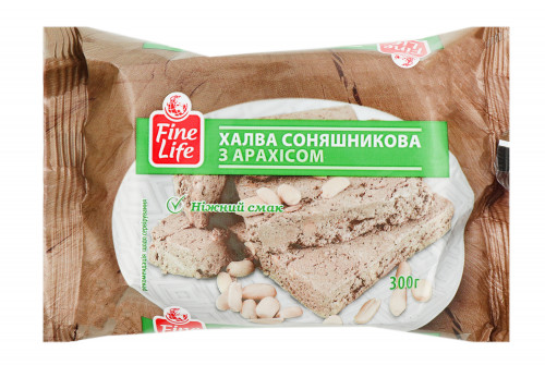 Халва соняшникова з арахісом Fine Life м/у 300г