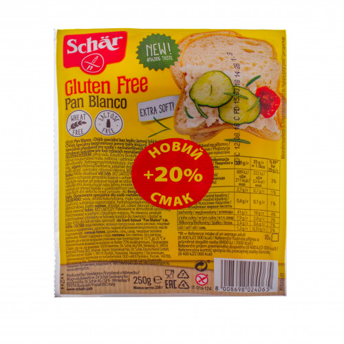 Хліб білий без глютену Pan Blanco Schar м/у 250г