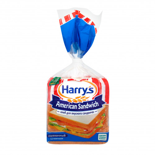 Хліб пшеничний нарізний American sandwich Harry's м/у 470г