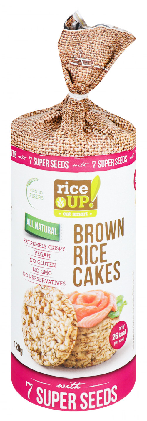 Хлібці рисові цільнозернові 7 Super Seeds Rice Up! м/у 120г