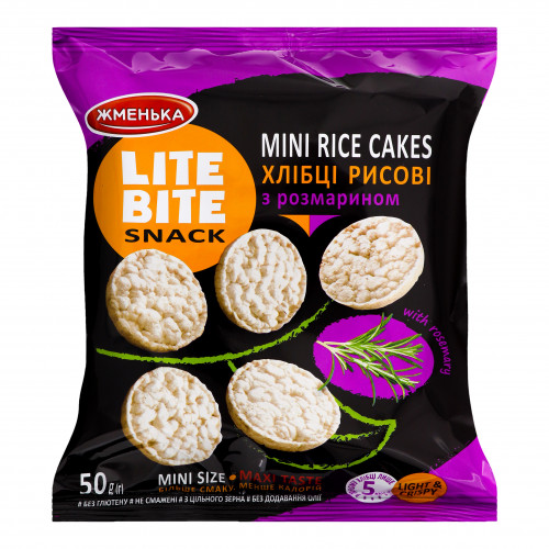 Хлібці рисові з розмарином Lite Bite Жменька м/у 50г