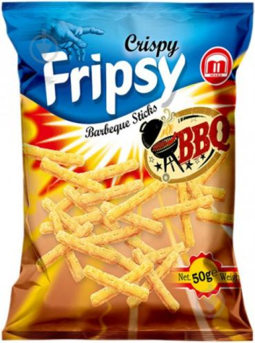 Хрусткі стіки з барбекю 50г ТМ Fripsy