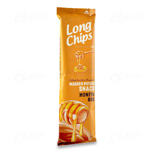 Закуска Long Chips з картопляним пюре аромат меда-барбекю, 75г