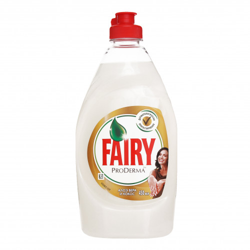 Засіб для миття посуду FAIRY ProDerma Aloe Vera and Coconut 450мл