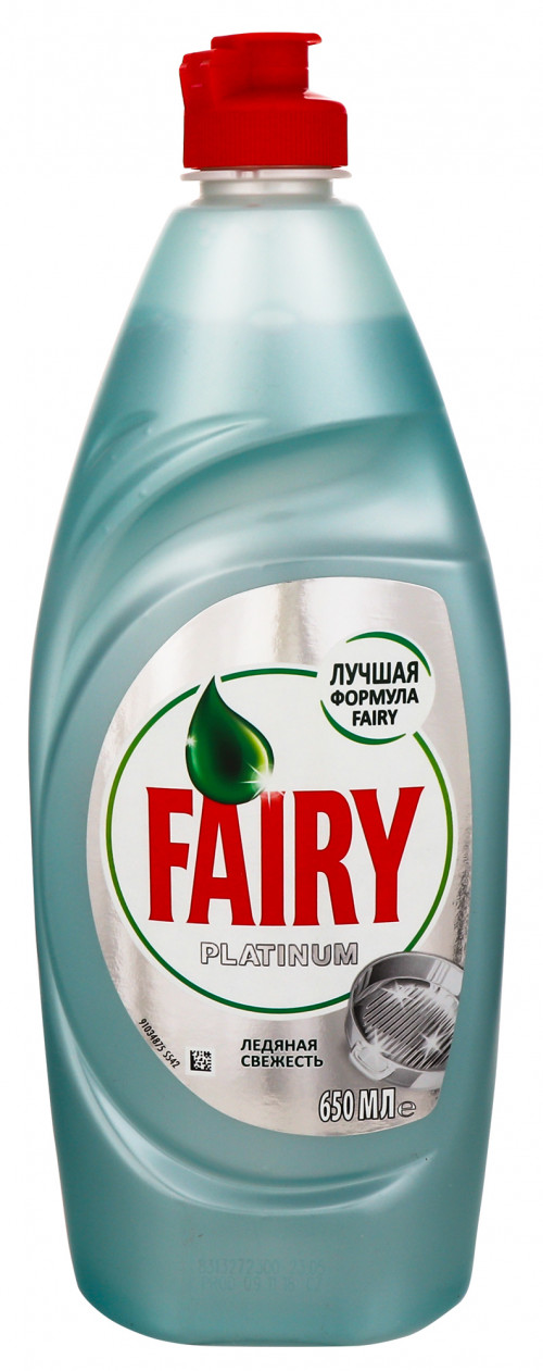 Засіб для миття посуду Ледяная свежесть Platinum Fairy 650мл