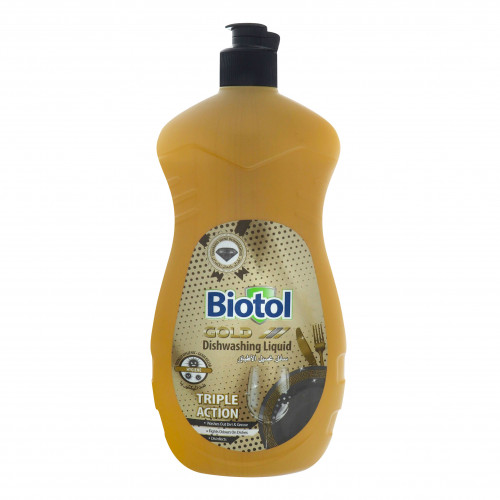 Засіб для миття посуду рідкий Gold Triple Action Biotol 500мл