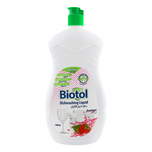 Засіб для миття посуду рідкий Raspberry Biotol 500мл