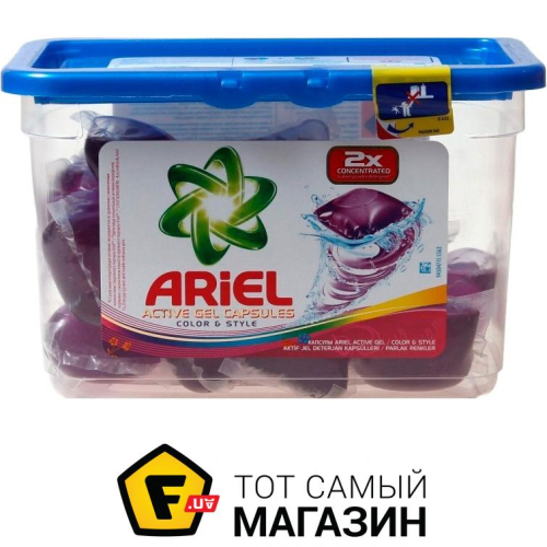 Засіб миючий Ariel Color&Style капсули автом, 23шт/уп