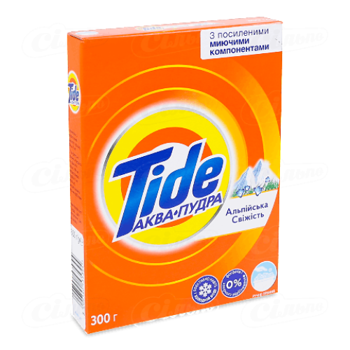 Пральний порошок Tide Аква-Пудра Альпійська свіжість для ручного прання 300г