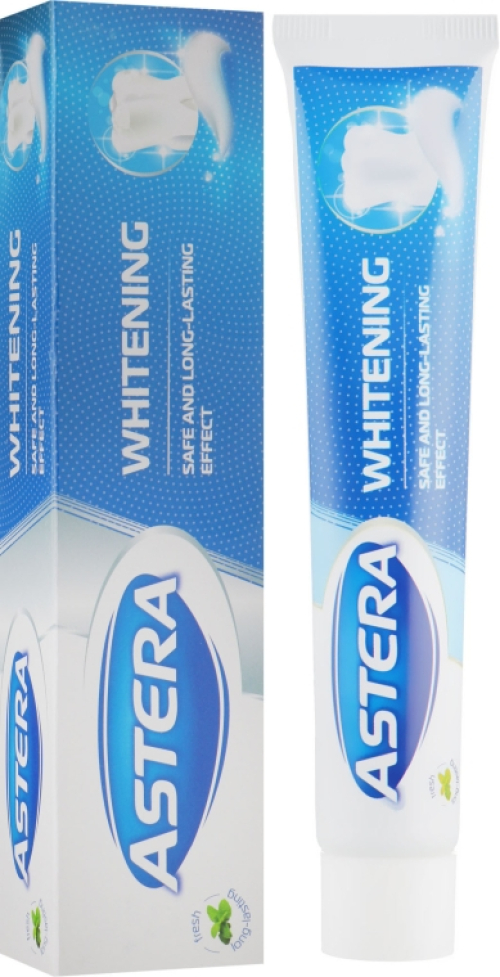 Зубна паста Astera Active+Whitening, 150мл